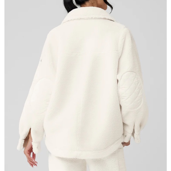 LIKE NEW ALO Sherpa Edge Shacket, Ivory, size XS - Picture 2 of 11